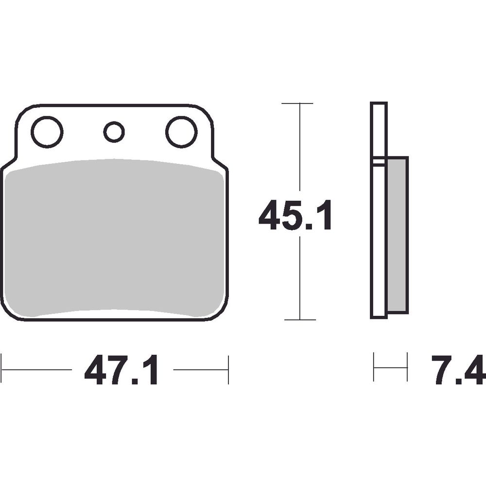 Atv Brake Pads | Organic Standard | Rear - Ecer90