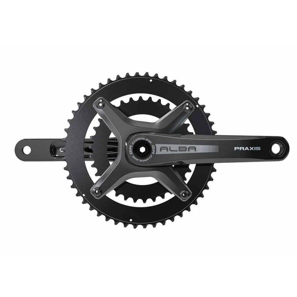 Alba Alloy Crankset Gravel - M30 48/32 Lt2 10/11/12sp 47cl Q150 | 165mm - Grafite Offroad