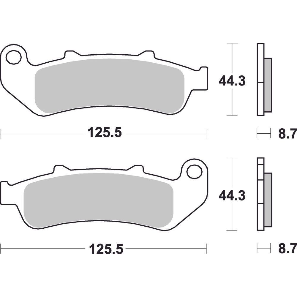 Street Brake Pads | Organic Standard | Front and Rear - Ecer90