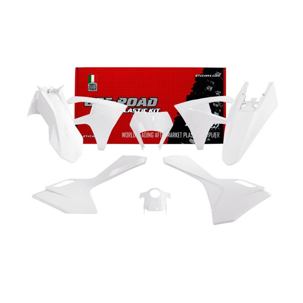 Plastics Kit 6 Pcs White Color Gas Gas Ec/ec-f 250/300/350 24-.. - Grafite Offroad