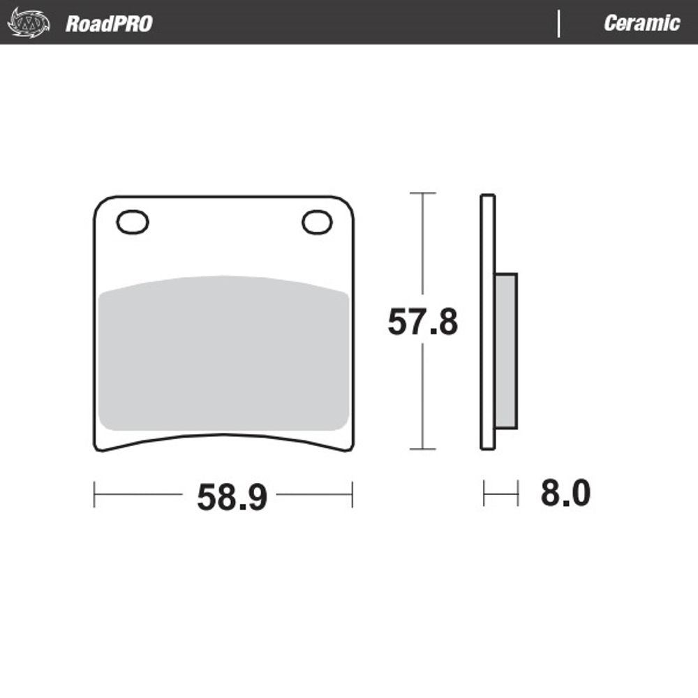 Brake Pads Roadpro Ceramic - Front and Rear - Grafite Offroad