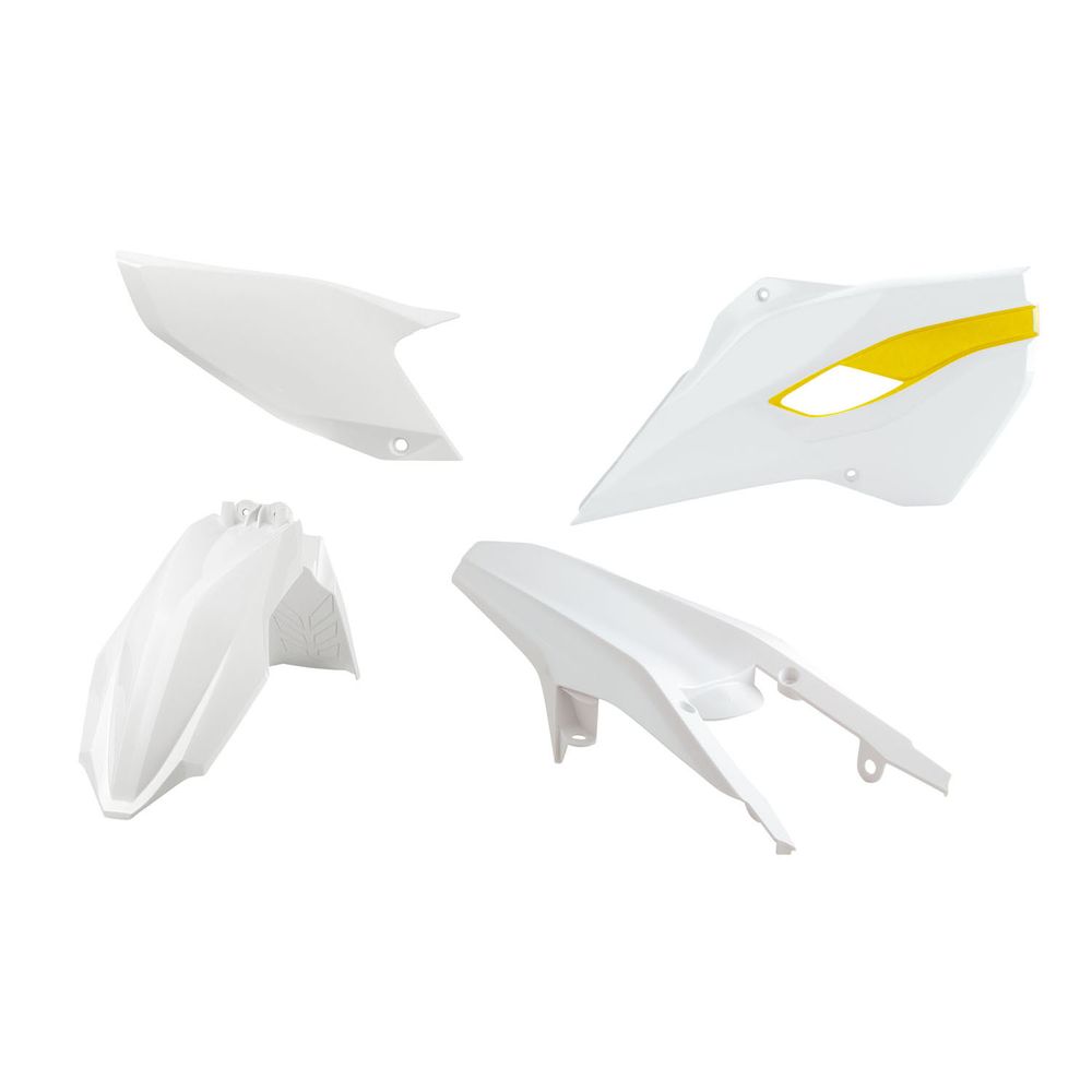 Plastics Kit 4 Pcs White-yellow Replica Husqvarna - Grafite Offroad