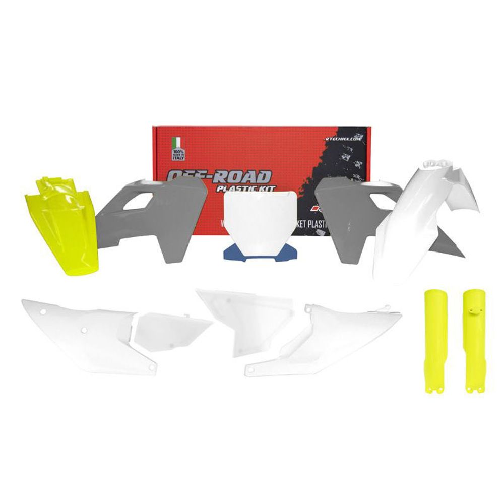 Full Plastic Kit 8 Pcs Whit Fork Protection Oem Color 2023 - Grafite Offroad