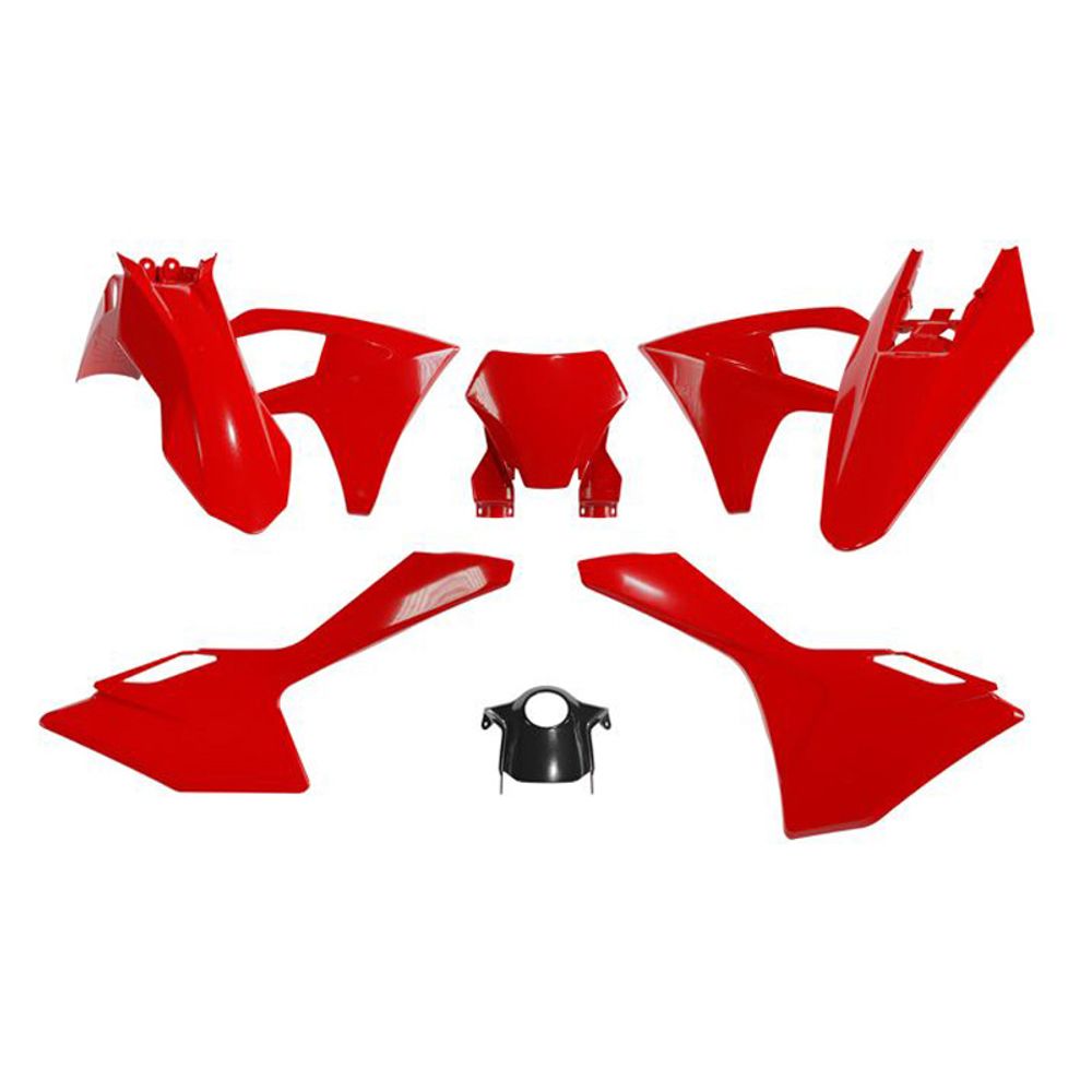 Plastics Kit 6 Pcs Red Color Gas Gas Mc/mc-f 125/250/450 24-.. - Grafite Offroad