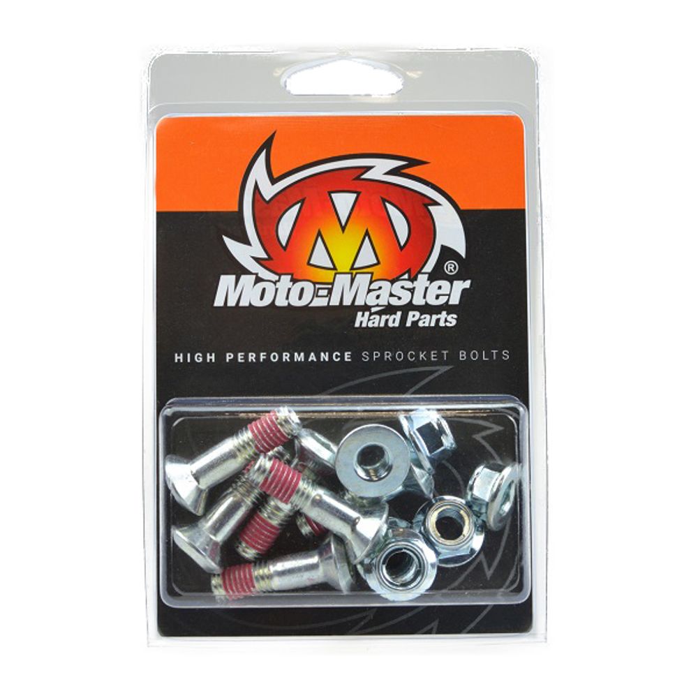 Japanese Sprocket Bolt Kit: 6x M8-30mm Allen Head Bolt, Thread Patch Pre-applied. 6xm8-flanged Fuji Lock Nut - Grafite Offroad