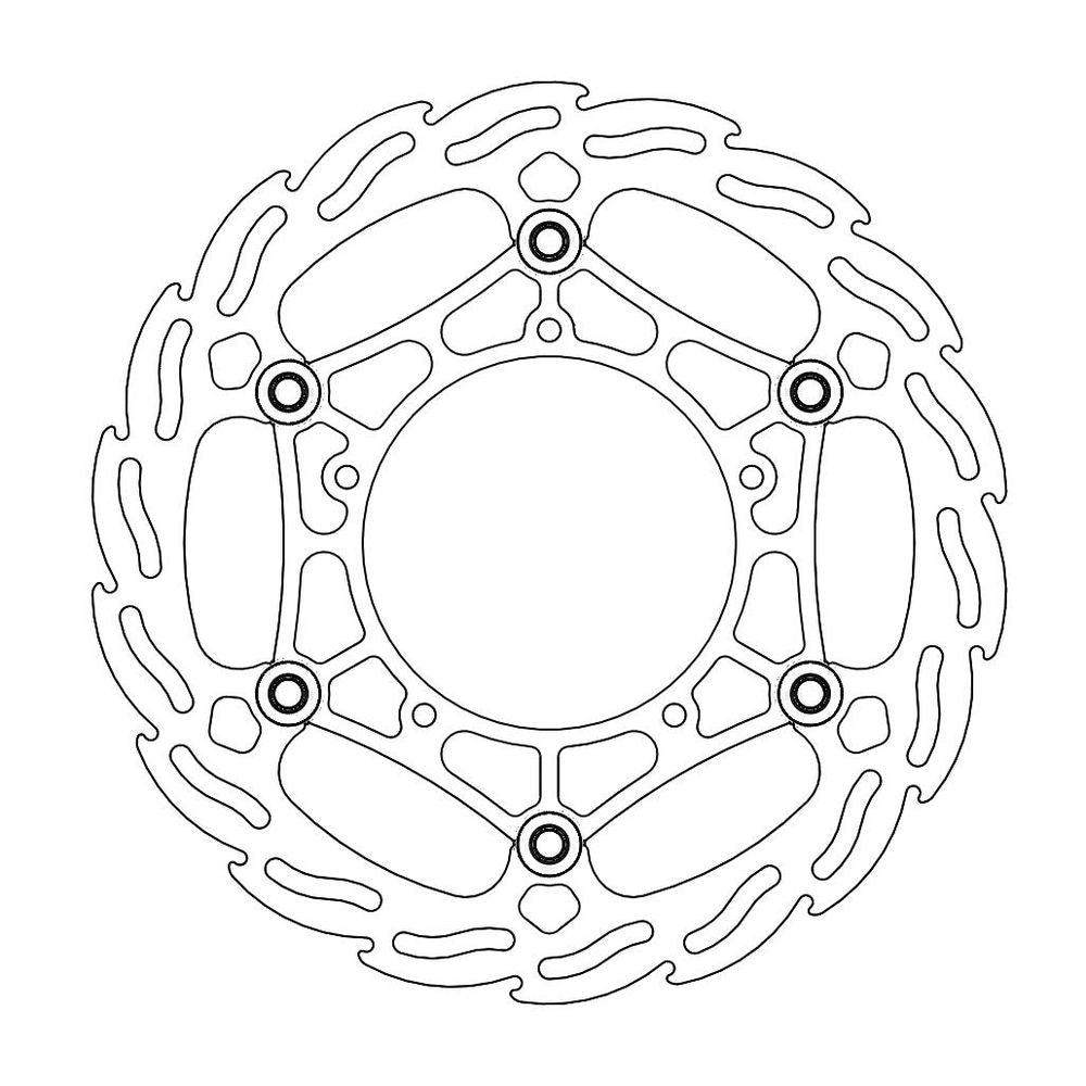 Brake Disc Off-road Flame Enduro - Front - &Oslash;260mm - Floating - Bmw - Grafite Offroad