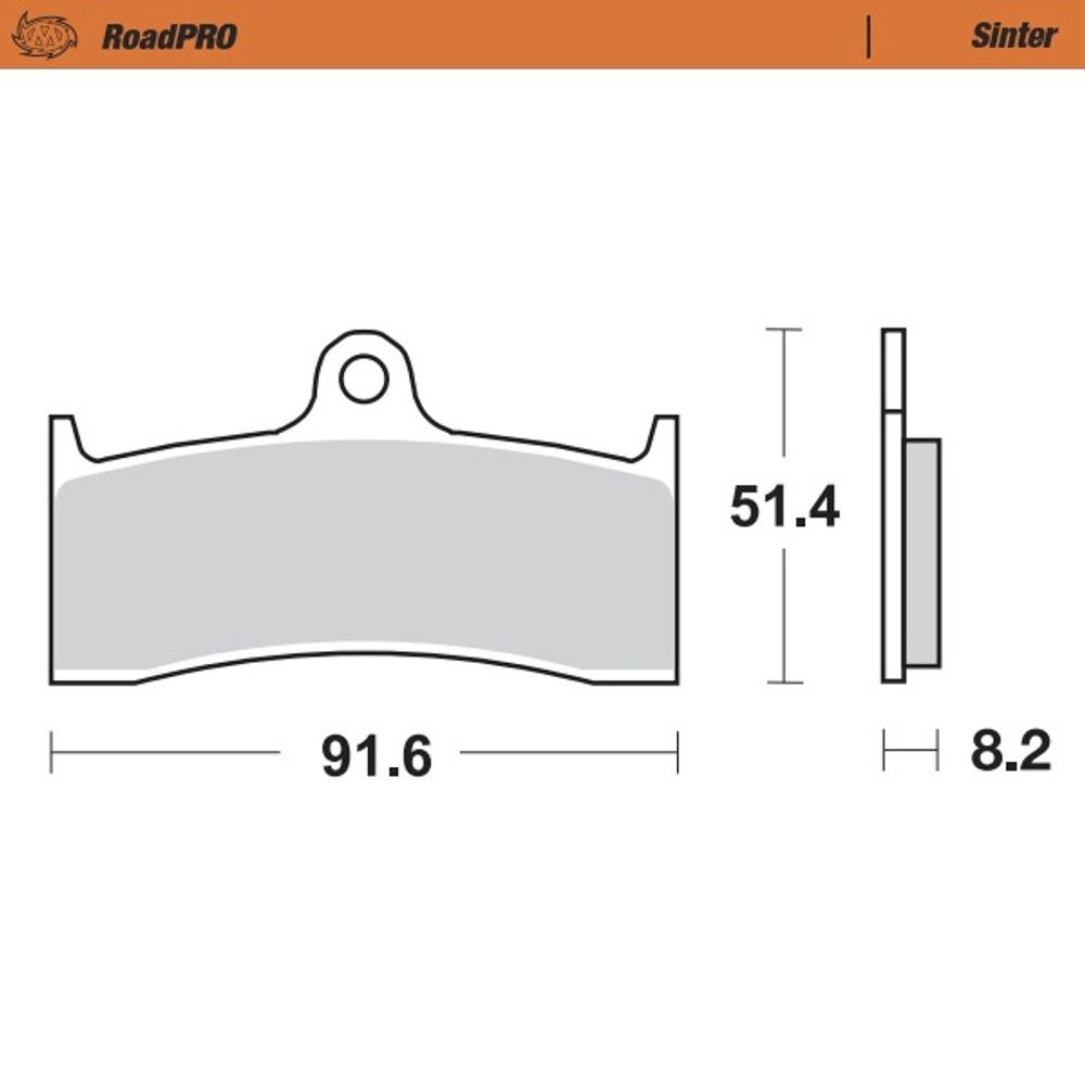 Brake Pads Roadpro Sinter - Front - Grafite Offroad