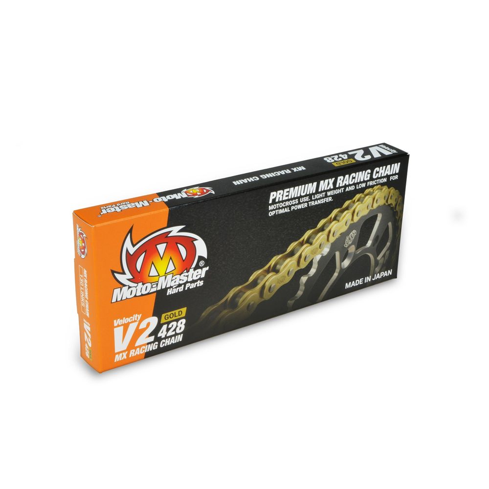 Chain V2-428 Gold (130 Links, with Clip) - Grafite Offroad