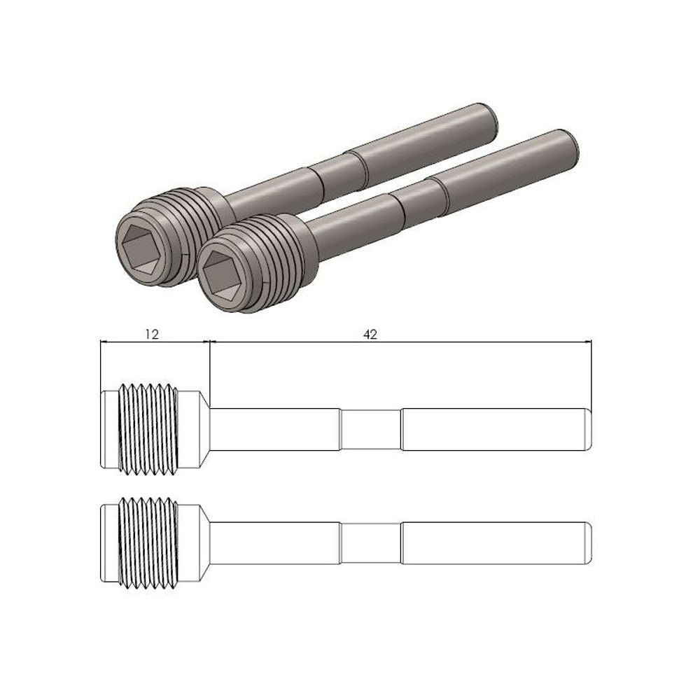 Moto-master Brake Pad Pin - Grafite Offroad