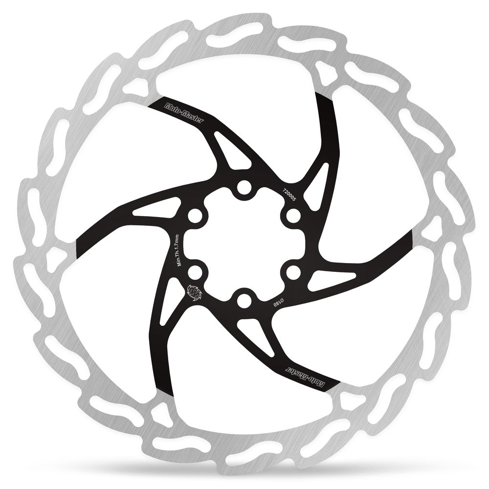 Bicycle Brake Disc Flame - 180x2,0x16,5mm (black Lacquered Center) - Grafite Offroad