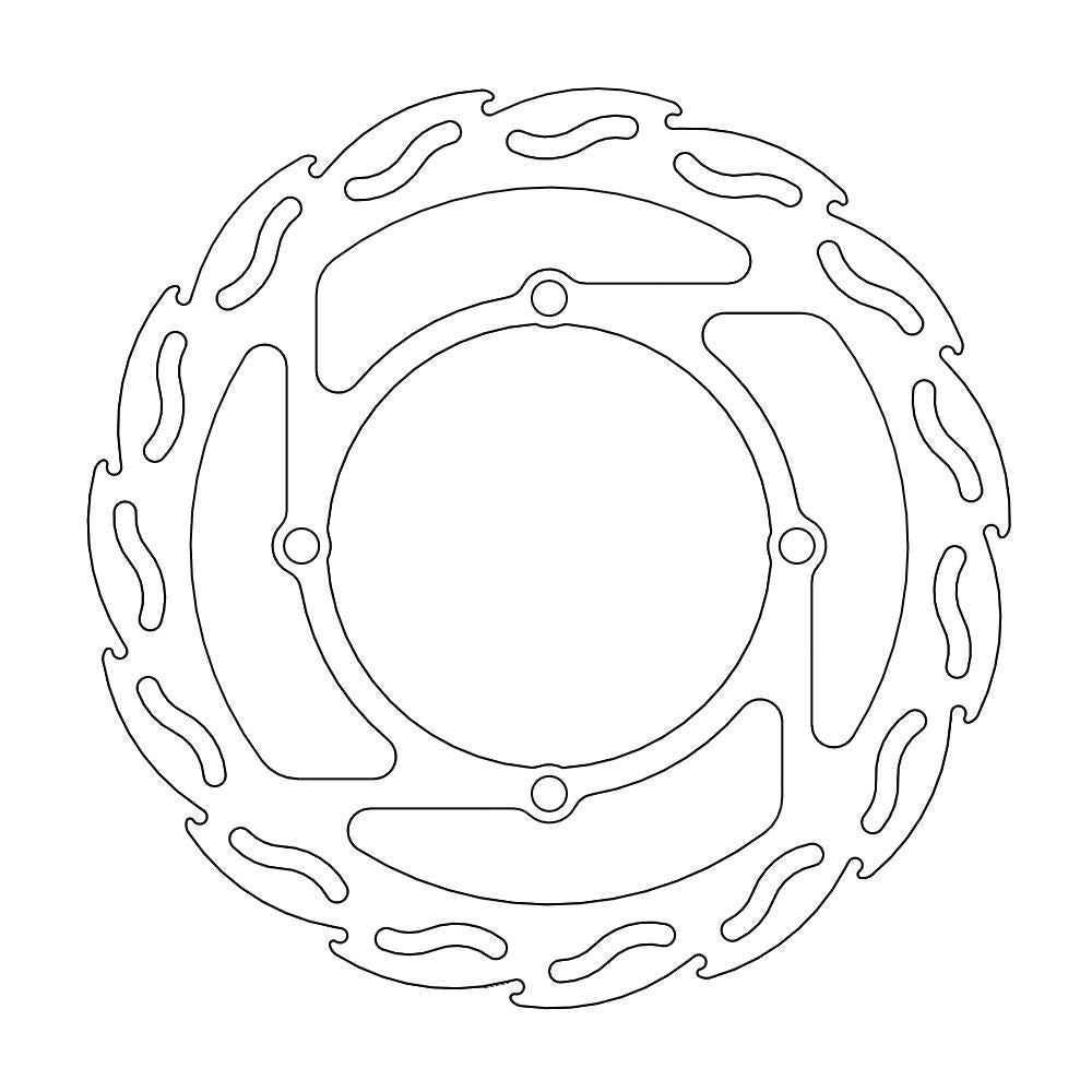Brake Disc Off-road Flame - Front - Suzuki: Rmz250/450, Rmx450z - Grafite Offroad