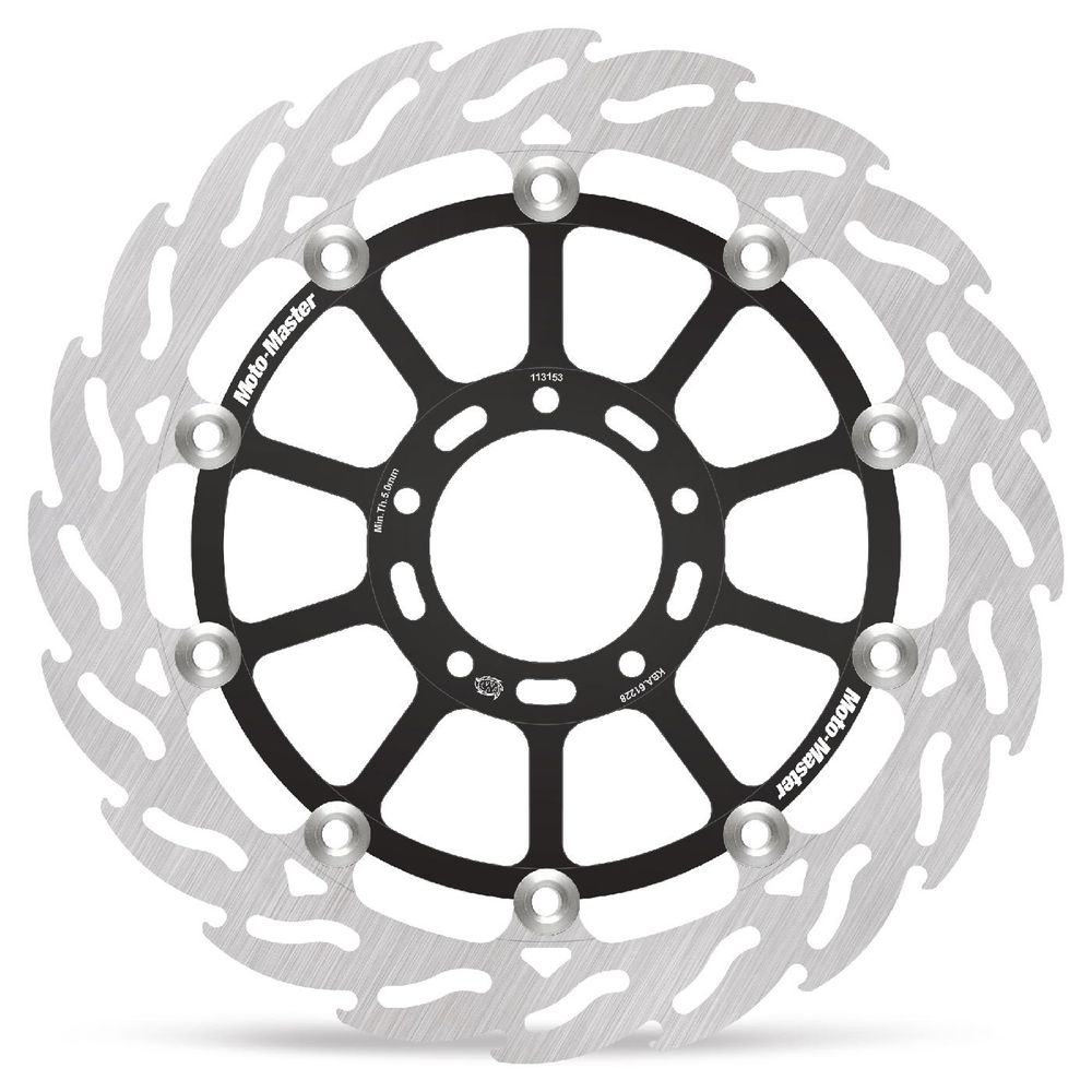 Brake Disc Road Flame Racing - Floating - Front Left - Ducati: Diavel, Multistrada - Grafite Offroad