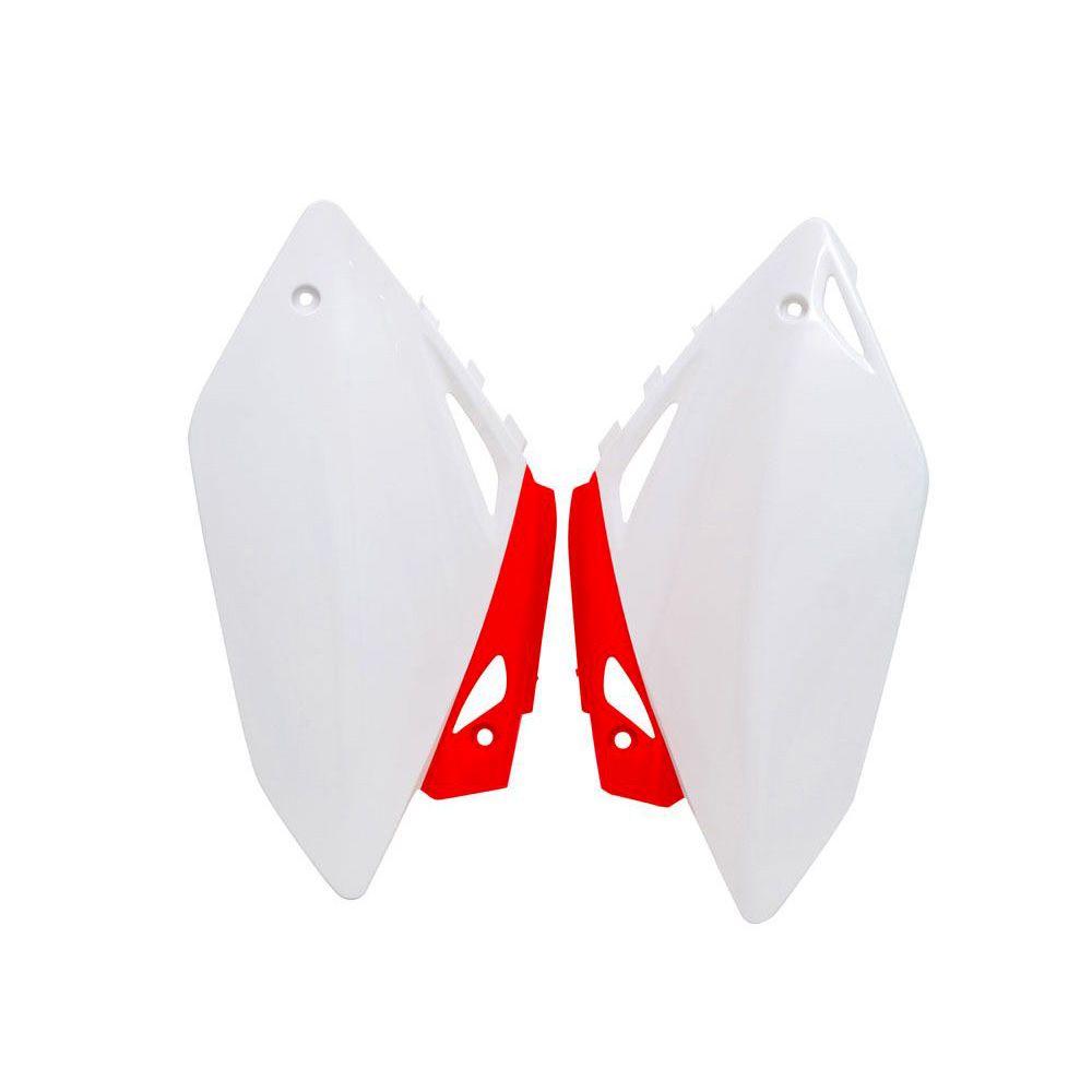 Side Panels White-red Replica Honda - Grafite Offroad