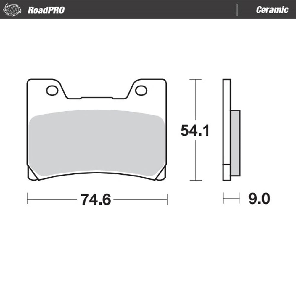 Brake Pads Roadpro Ceramic - Front - Grafite Offroad