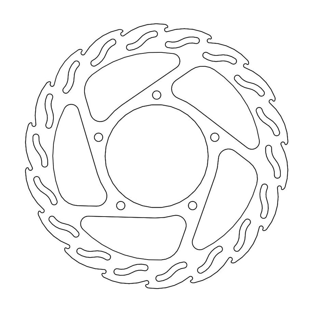 Brake Disc Road Flame - Front Left - Peugeot: Geo, Geopolis, Geostyle, Satelis - Grafite Offroad