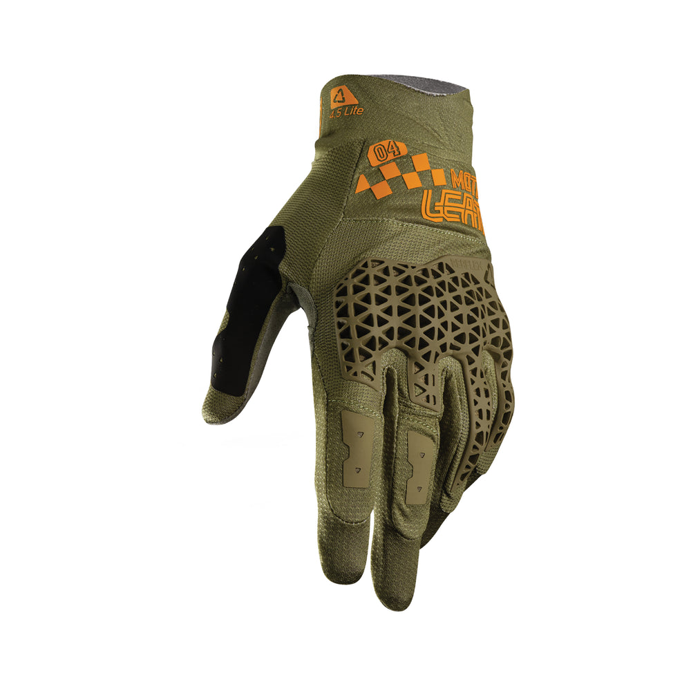 Moto 4.5 Lite Gloves | Brown | S EU7 Leatt - Grafite Offroad