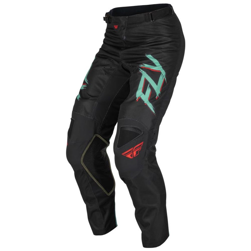 Pantalon Kinetic Rave S.E. Noir/Menthe/Rouge Taille 28 Fly Racing