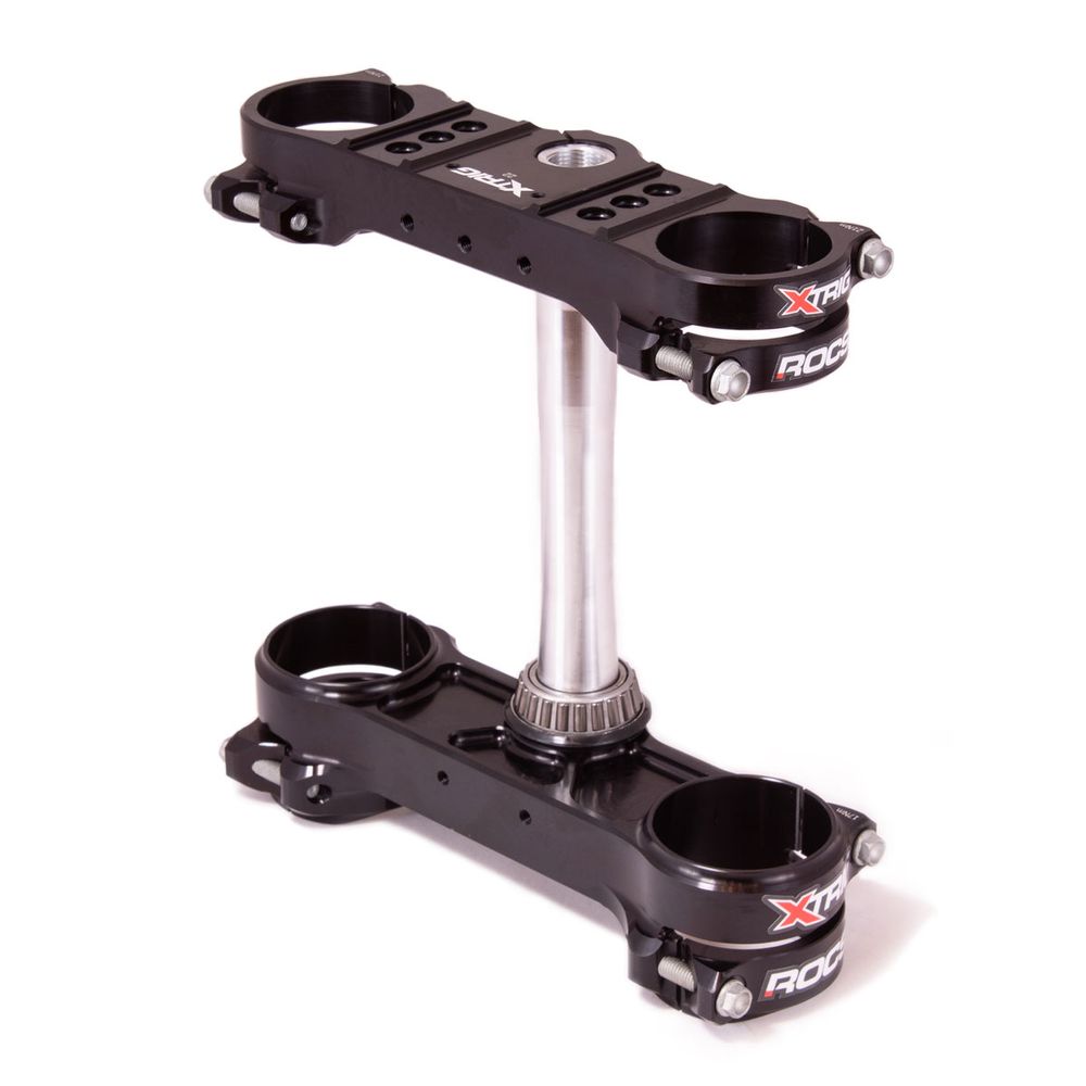Abrazadera triple Rocs-tech Desplazamiento fijo 22 mm Husqvarna Gas Gas 50 Negro