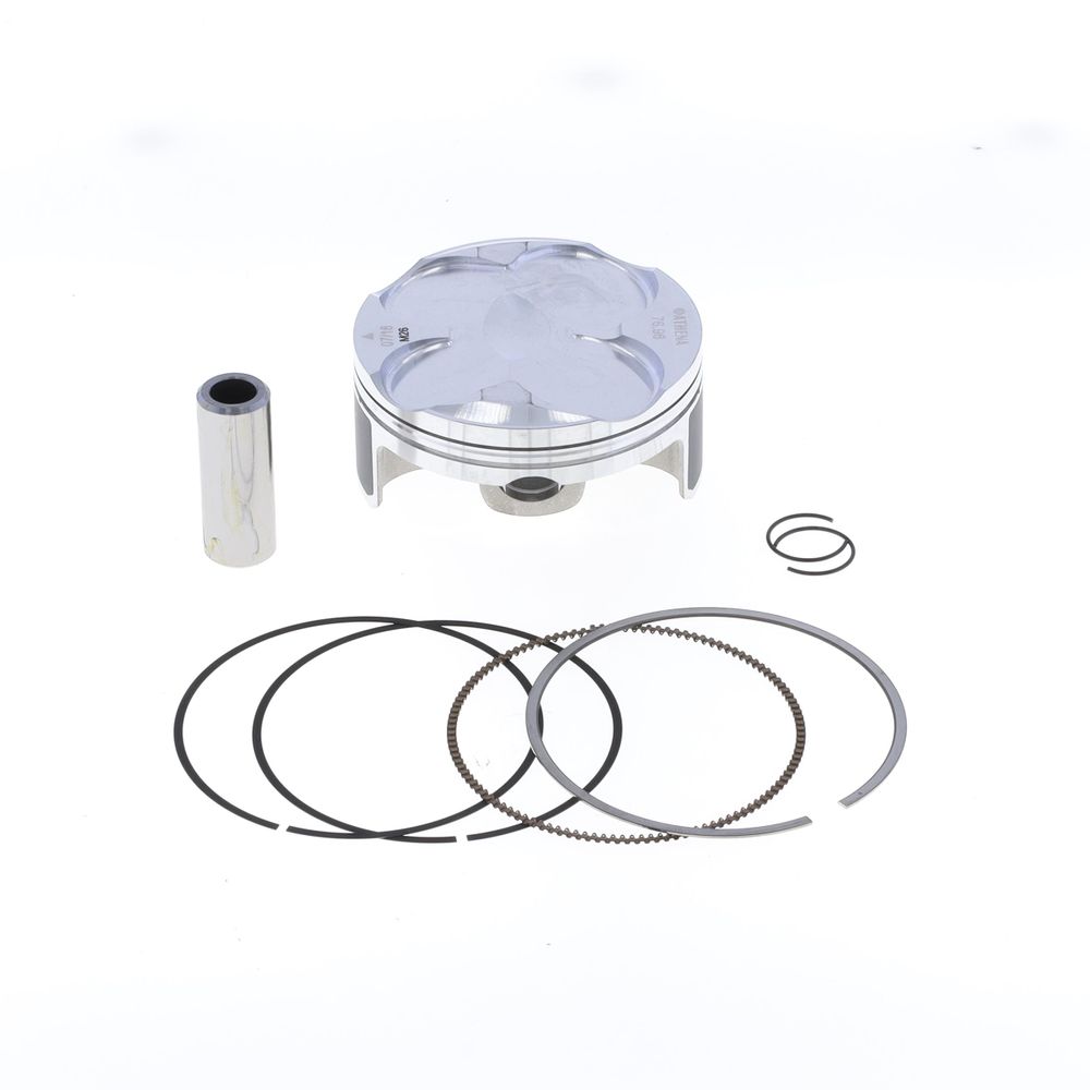 Kit de piston haut de gamme : piston forgé 4 temps Ø 77 mm + série Smeriglio