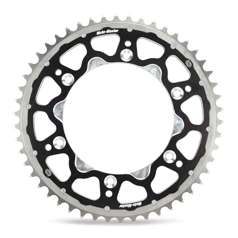 Fusion Series Dual Ring Rear Sprocket (black, 420-46t) Honda Moto Master