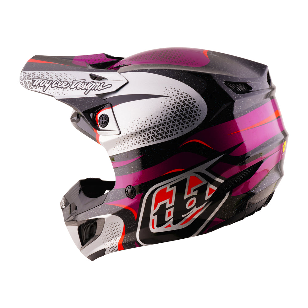 Helmet SE5 Polycarbonate - Aura - Purple / Black - M Troy Lee Designs