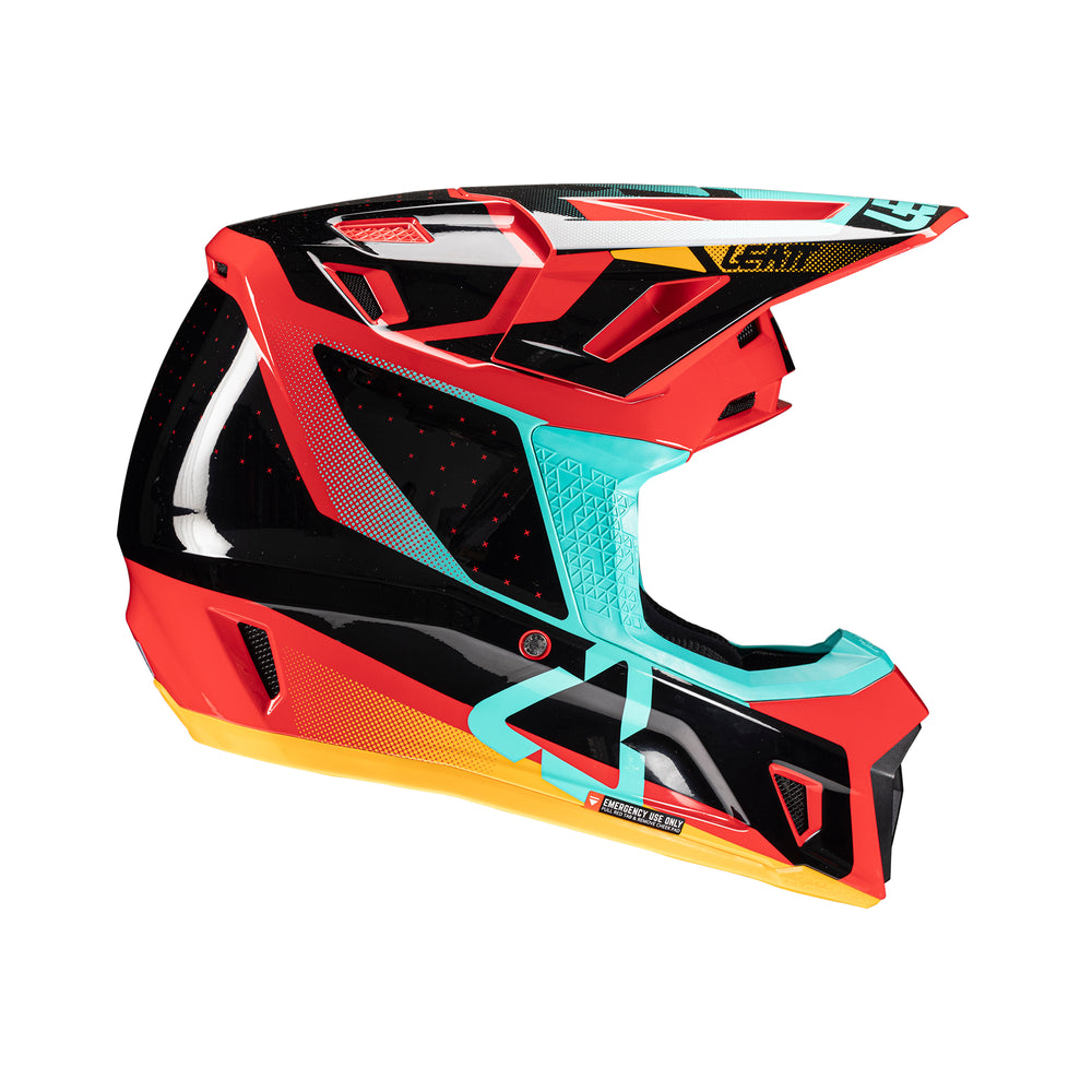 Casco de motocross 7.5 con gafas incluidas