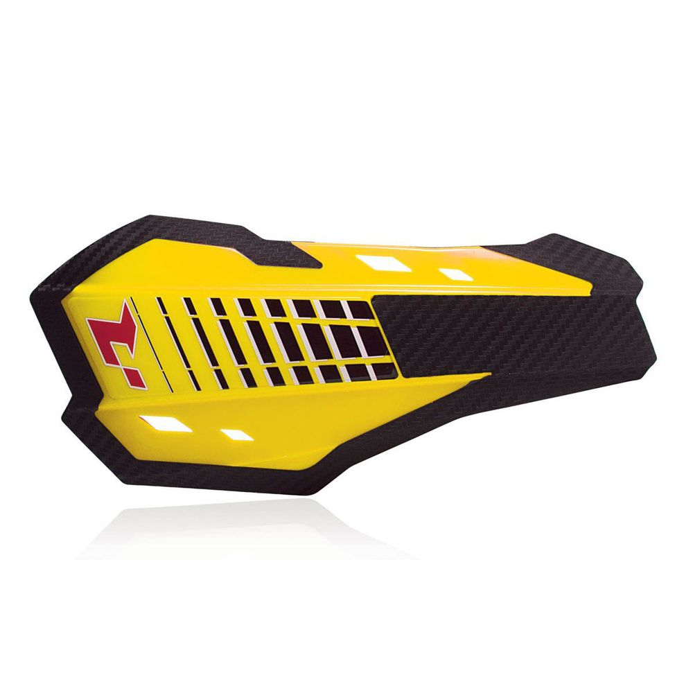 Hp2 Garde-mains Universels Avec Kit De Montage - Jaune Fluo Racetech