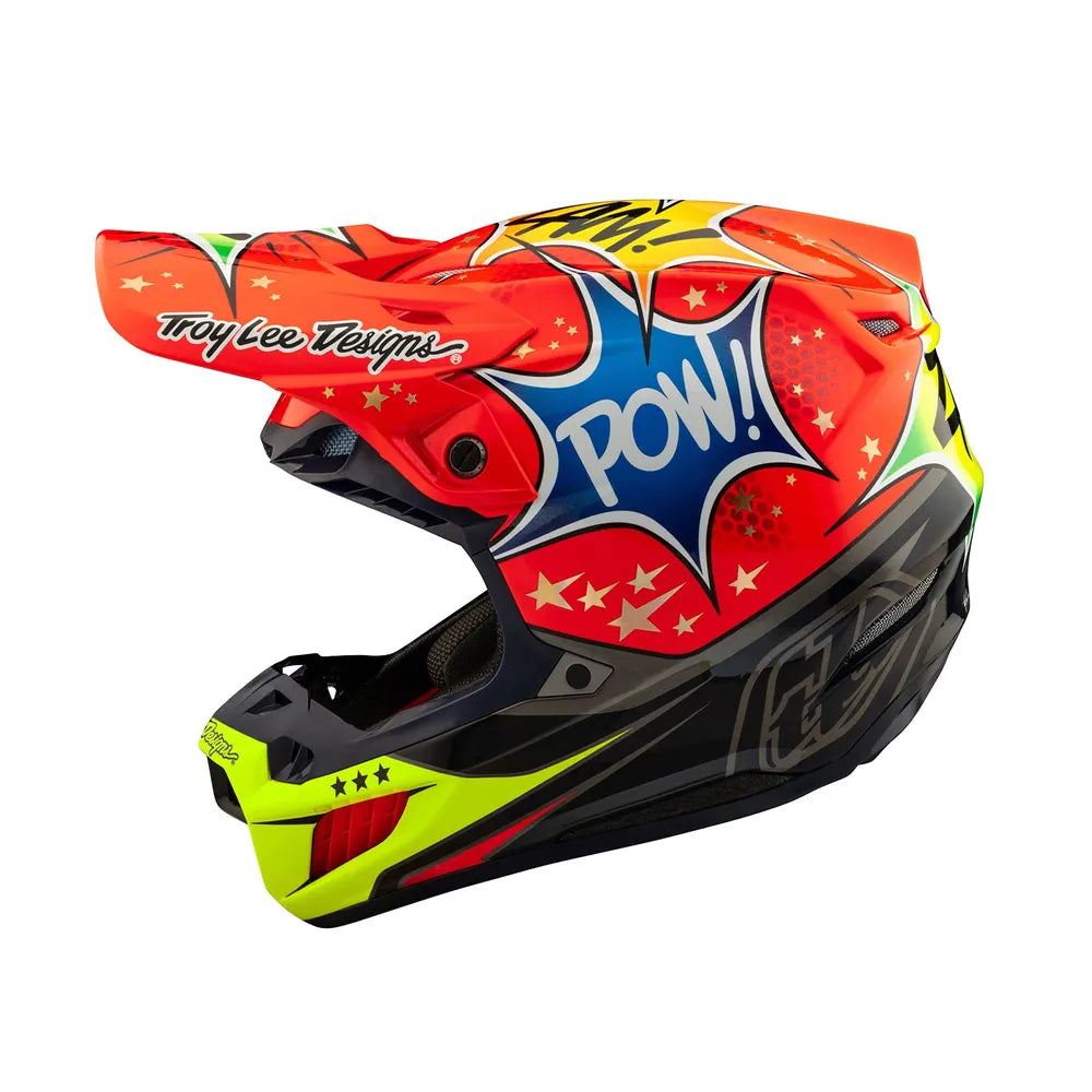 Se5 ece composite helmet; cosmic explosion red lg Troy Lee Designs