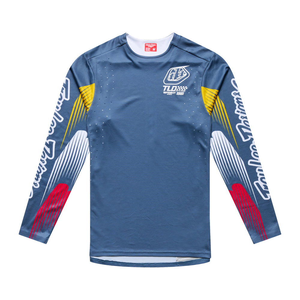 T-shirt Sprint Pro - Mono - Blue - Black | XL Troy Lee Designs
