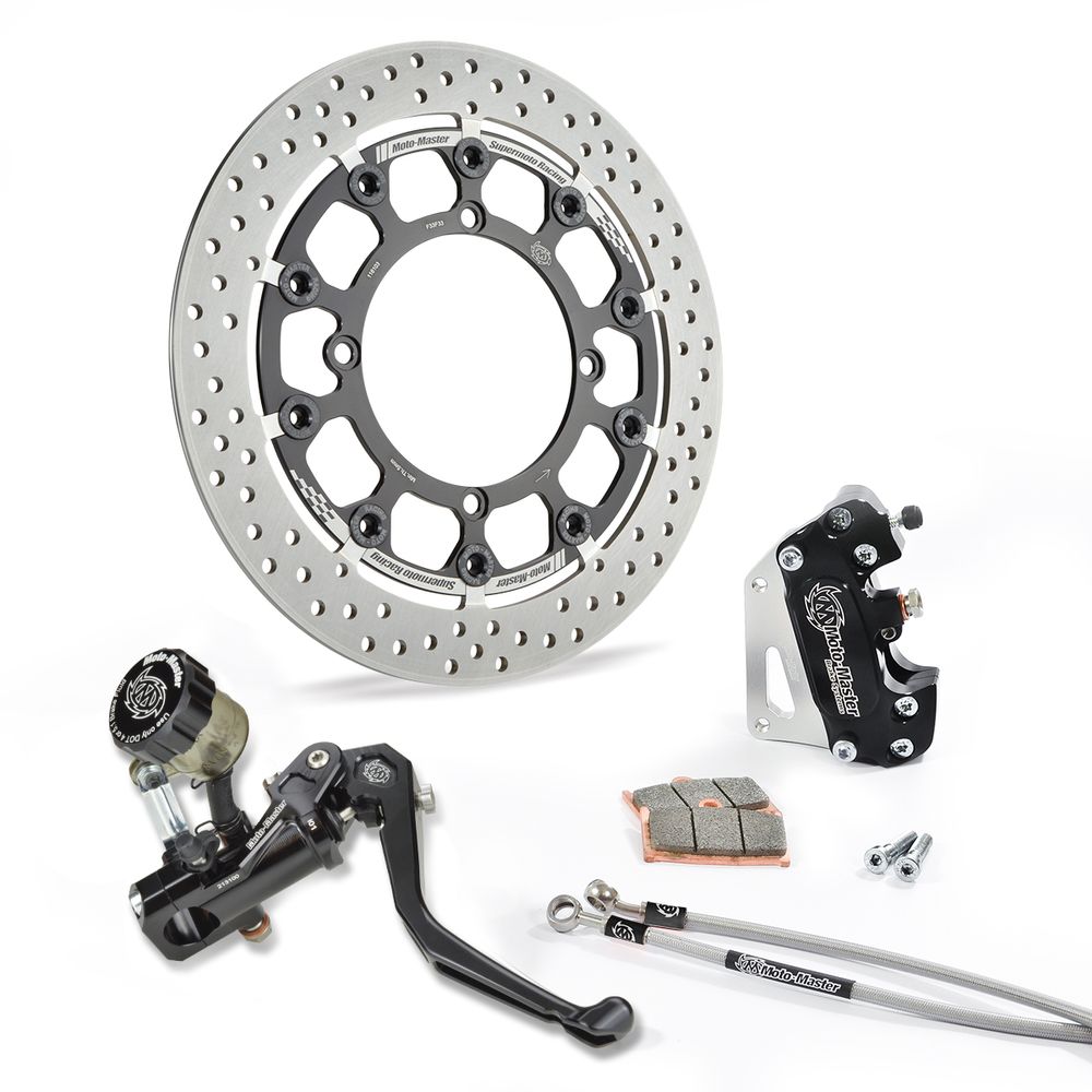 Kit Disque Supermoto Racing - Disque Halo T-floater - Avant - Honda : Crf <-2014 Ø300mm (avec Phare)