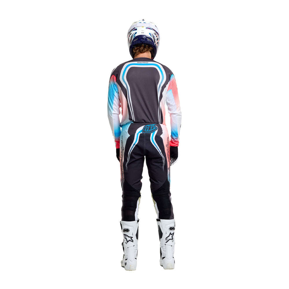 T-shirt SE Pro - Wander - White / Blue / Red - L Troy Lee Designs