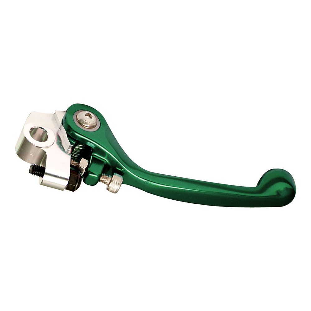 Palanca de freno flexible irrompible verde Kawasaki Kx250/450f Yamaha Yz/yz-f