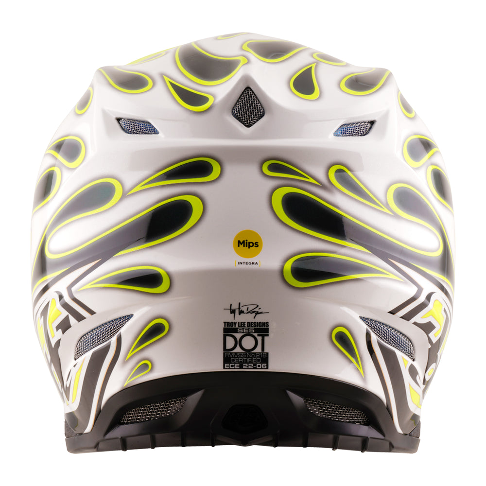 Casco SE5 Composite - Overspray - Grigio / Giallo fluo - M Troy Lee Designs