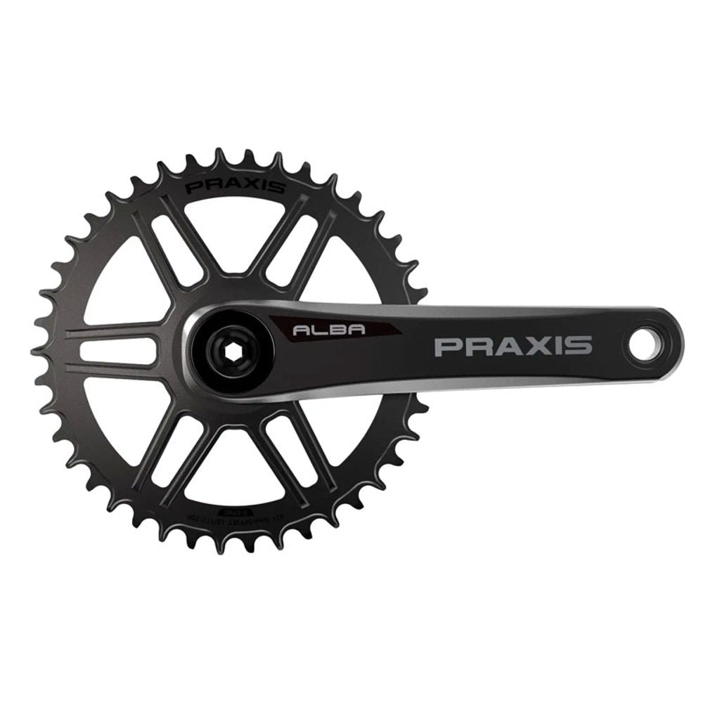 Alba Alloy Crankset - M30  170mm  Dm40t  10/11/12sp 45.5cl Q147 Praxis