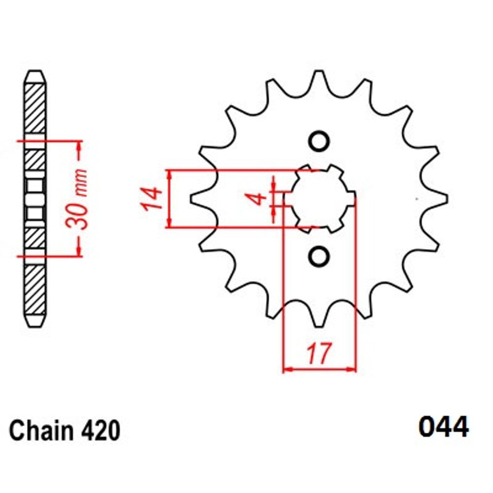 Ultralight Steel Front Sprocket (420-15t) Kawasaki