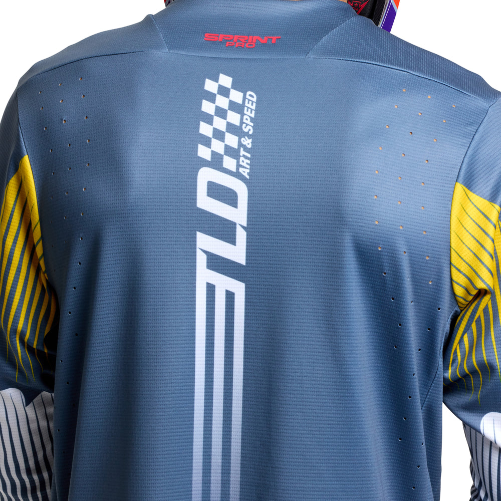 T-shirt Sprint Pro - Mono - Blue - Black | S Troy Lee Designs