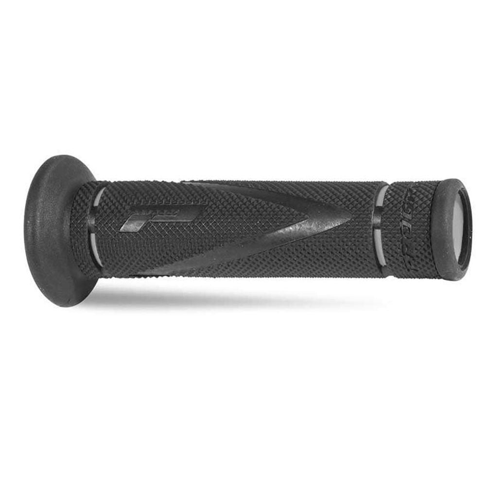 Puños Progrip 838 Mm 22/25 - Gp Racing - Extremo Abierto - Doble Densidad - Gris/negro