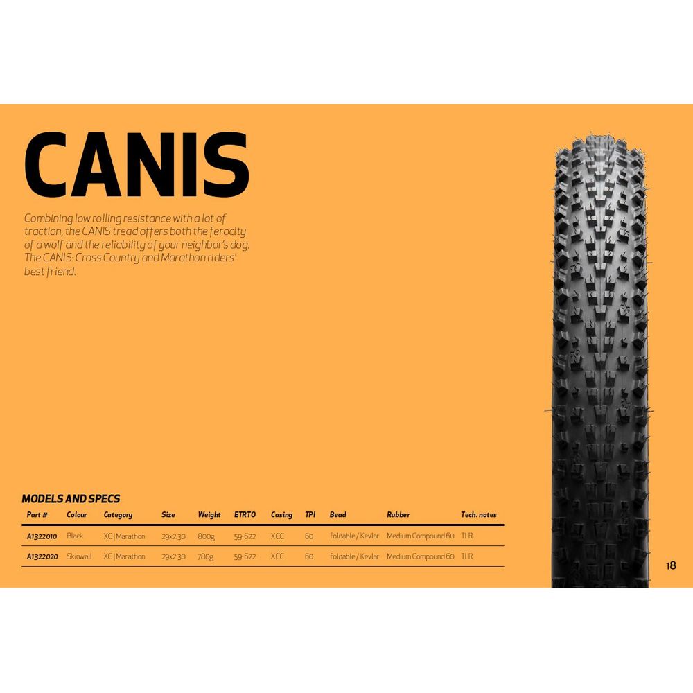 Tyres Mtb Canis 29x2.30 Xcc60 Cross Country Onza