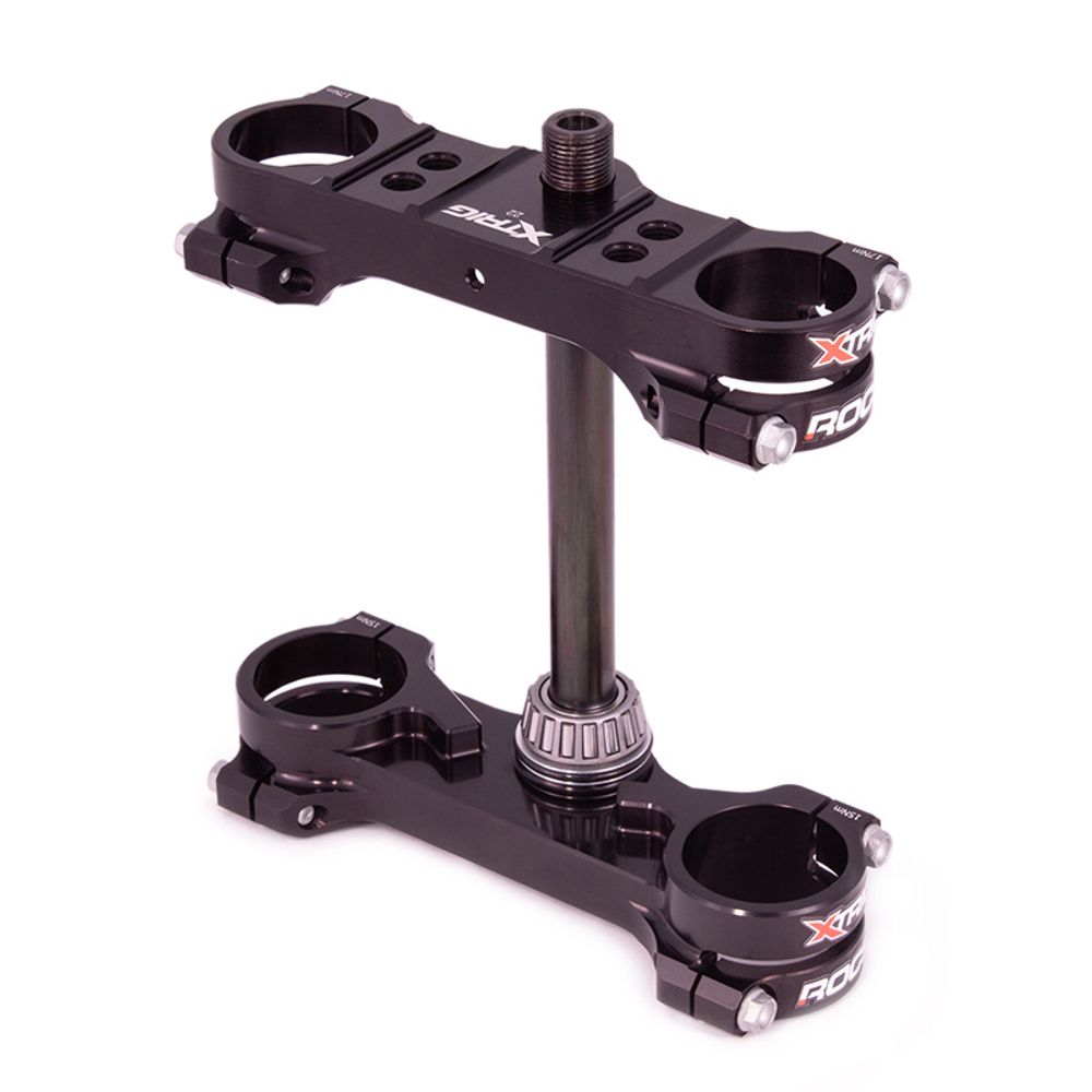 Abrazadera triple Rocs-tech Desplazamiento fijo 22 mm Husqvarna Gas Gas 50 Negro