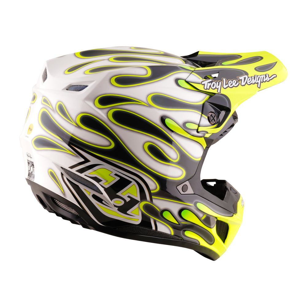 Casco SE5 Composite - Overspray - Grigio / Giallo fluo - XS Troy Lee Designs