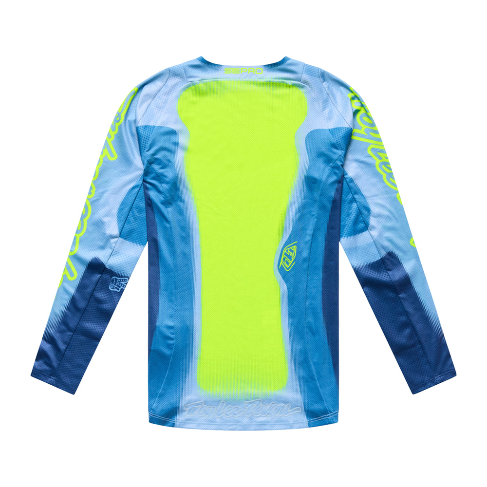 T-shirt SE Pro - Illusion - Grey / Yellow fluo - M Troy Lee Designs