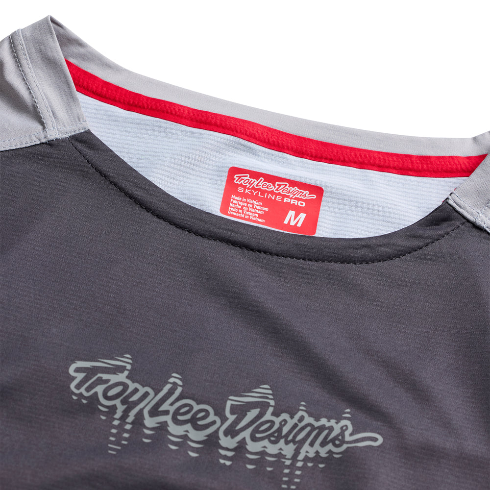 T-shirt Skyline Pro Long Sleeve - Descend - Dark grey - L Troy Lee Designs