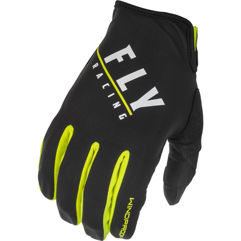 Windproof Lite Gloves Black/hi-vis Sz 10 - Grafite Offroad