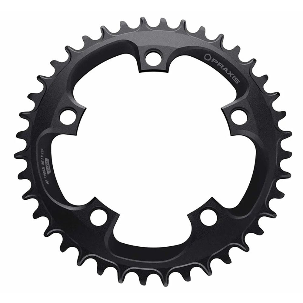 Road Chainring - Narrow Wide - 46t - 5x 110bcd - Black - 1x 10/11/12sp - Grafite Offroad