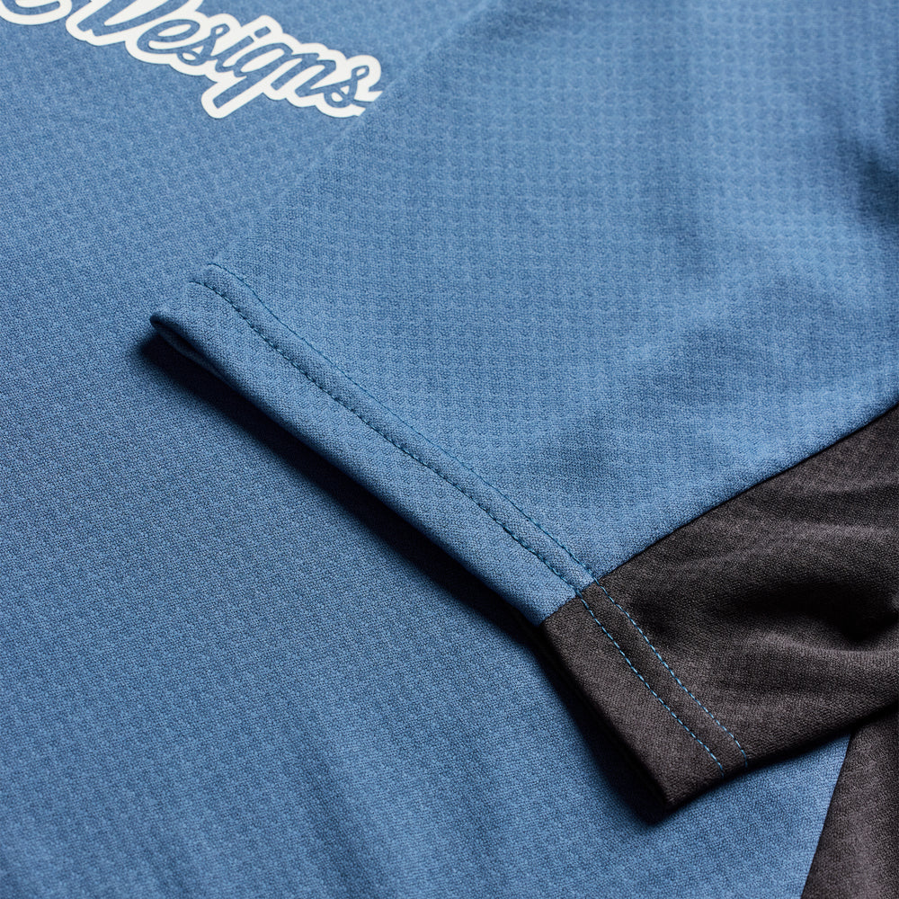 Maillot Stage Short Sleeve - Signature - bleu - L Troy Lee Designs