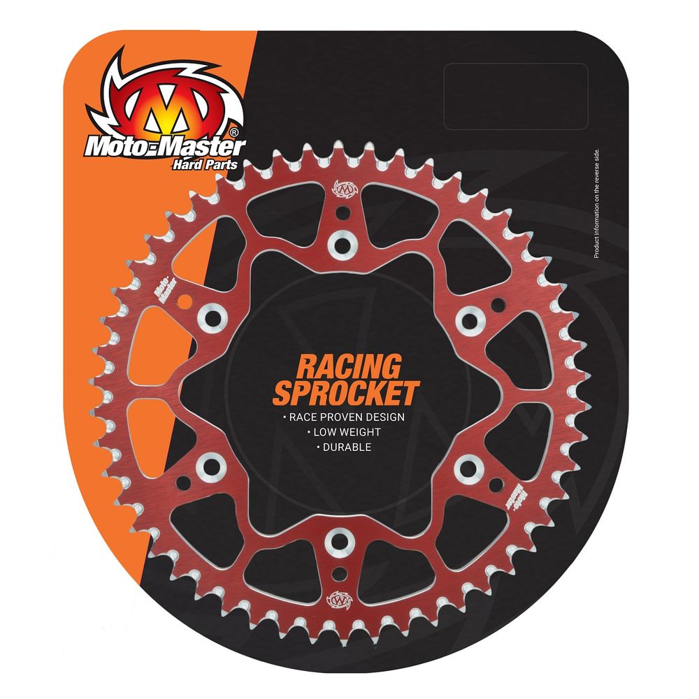 7075 Series Alu Rear Sprocket (red, 520-45t) Honda Moto Master