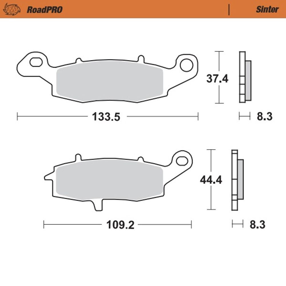 Plaquettes De Frein Roadpro Frittées - Avant