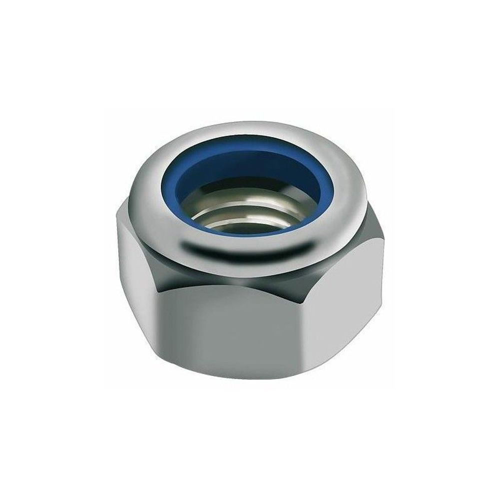 Dado in acciaio - m5 nylstop - Pacco da 25 viti Black Bearing