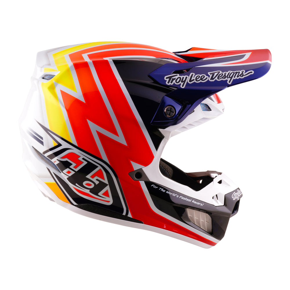 Casque SE5 Carbon - Boltz - Bleu / Blanc - M Troy Lee Designs