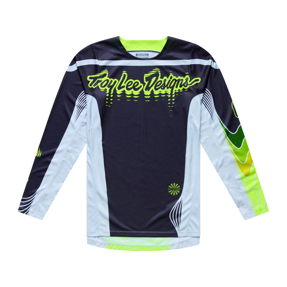T-shirt GP Pro - Stagger - Black / Yellow fluo - L Troy Lee Designs